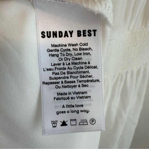 Sunday Best White Jocasta Off The Shoulder Mini Dress - Picture 6 of 7